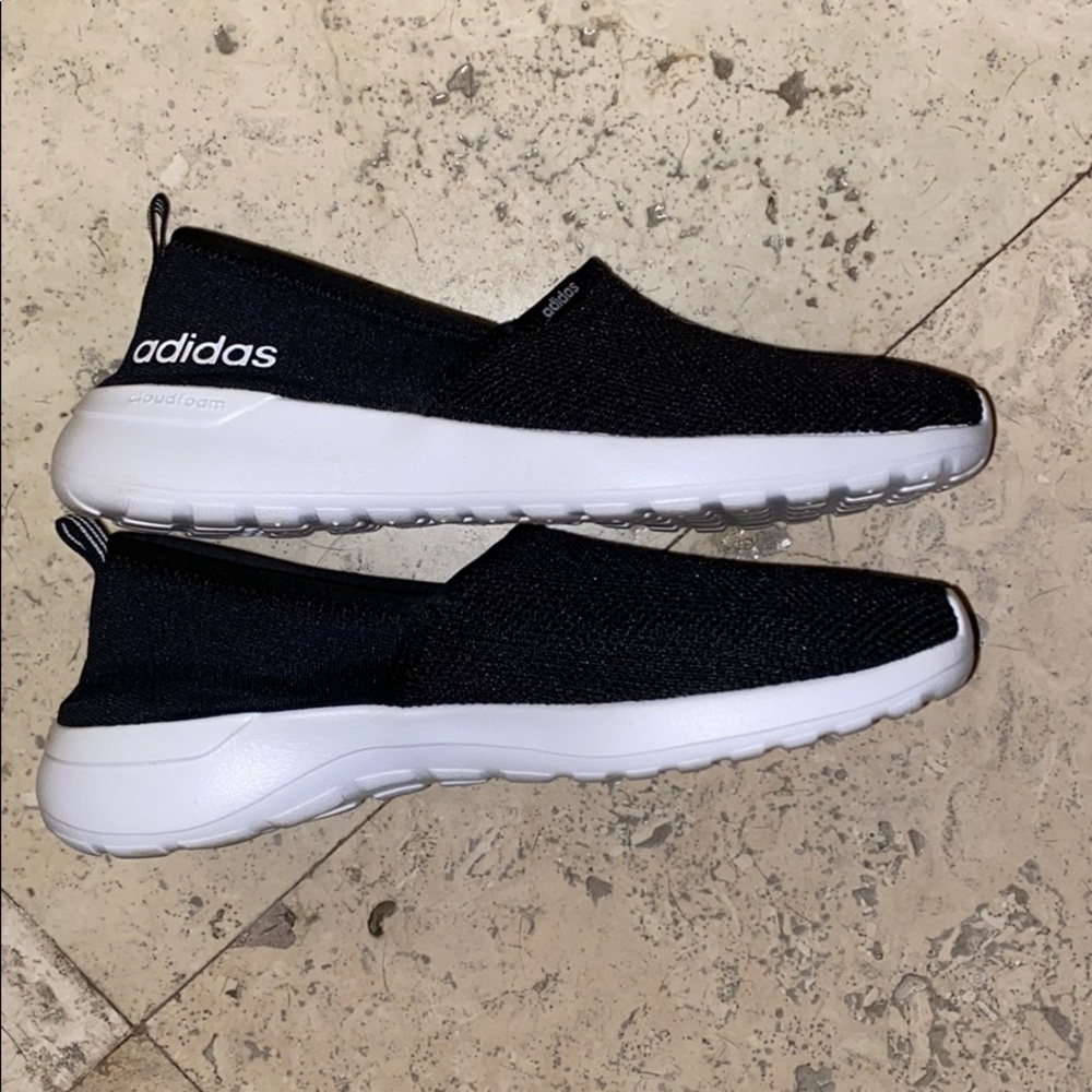 Adidas cloud foam slip ons